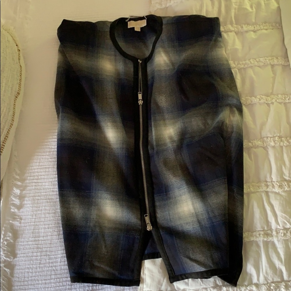 Michael Kors zip up poncho shrug